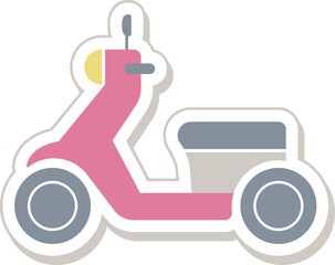 原付バイクのイラスト