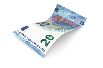 20 Euro note (2015) - obrazy, fototapety, plakaty