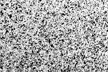 Distressed black texture. Dark grainy texture on white background. Dust overlay textured. Grain noise particles. Rusted white effect. Grunge design elements. Vector illustration, EPS 10.