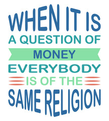 When it is a question T-shirt design