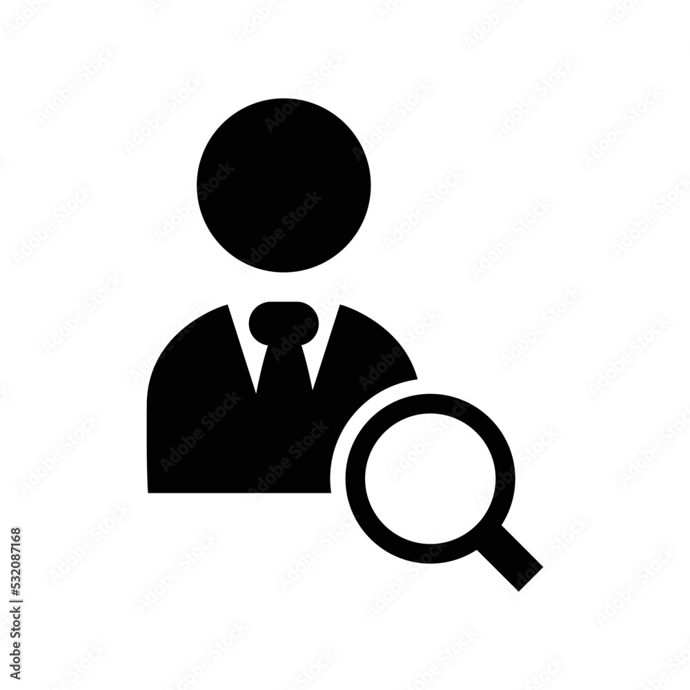 Sticker Business recruitment icon vector graphic illustration