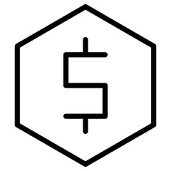 Obraz premium coin icon