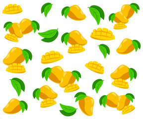 background healthy food mango fruit