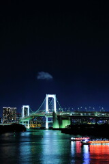 Fototapeta na wymiar Symbol, Rainbow Bridge, Night