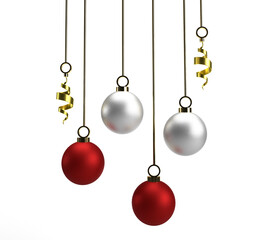 Ball christmas white red snowflake shiny gift celebration festival winter december season happy new year sphere xmas holiday event party beautiful sparkle greeting merry christmas 2022 2023 2024