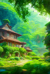 pavilion in the garden