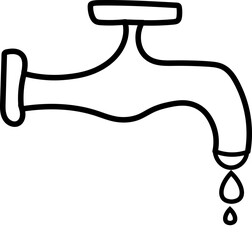 Water Hand Dran Illustration