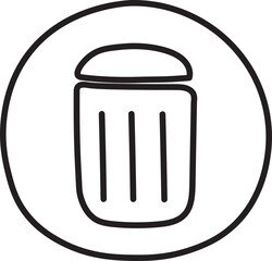 social media hand drawn icon