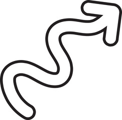 arrow hand drawn icon