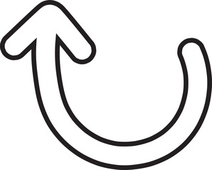 arrow hand drawn icon