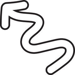 arrow hand drawn icon