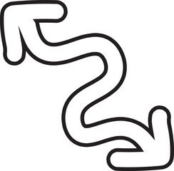 arrow hand drawn icon