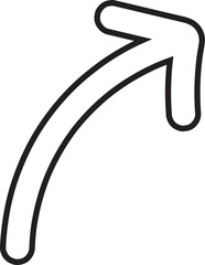 arrow hand drawn icon