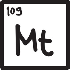 periodic table doodle icon