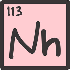 periodic table doodle icon