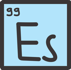 periodic table doodle icon