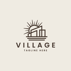 House Home Mortgage Roof Architecture Logo. Universal creative premium symbol. Vector sign icon logo template. Vector illustration