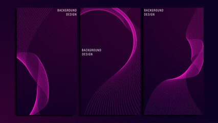 Abstract Background Modern and elegant lines with gradient colors, suitable for wallpaper, posters, banners and others