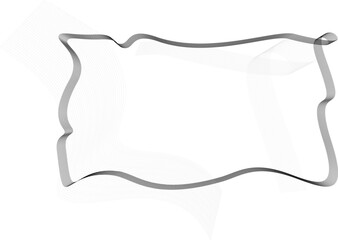 A multi-lined wavy frame.vector