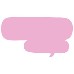 Speech bubble vector illustration in flat color design