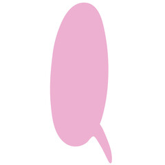 Speech bubble vector illustration in flat color design