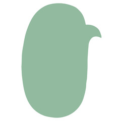 Speech bubble vector illustration in flat color design