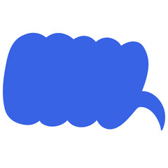 Speech bubble vector illustration in flat color design