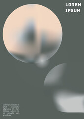 Vector Gradient Colorful Cover. Holographic Abstract Background Poster Design Template.