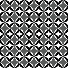 Vector Seamless Geometric Background, black, white colors