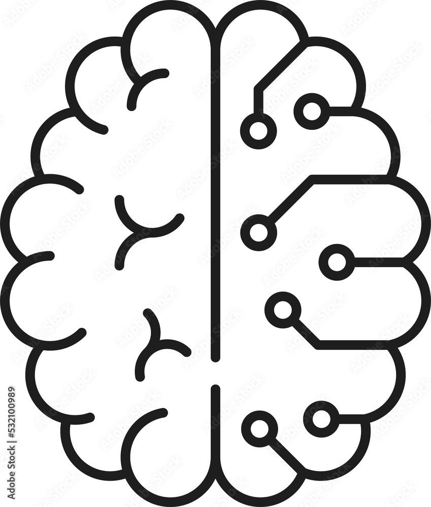Poster neural network isolated digital human brain