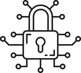 Digital password, locked network safety padlock