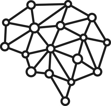 recommend clip art: Artificial intelligence lines dots. Neural network