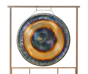 Colorful metallic gong