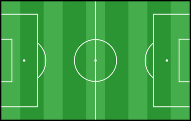 Sport ground soccer field playground outline icon