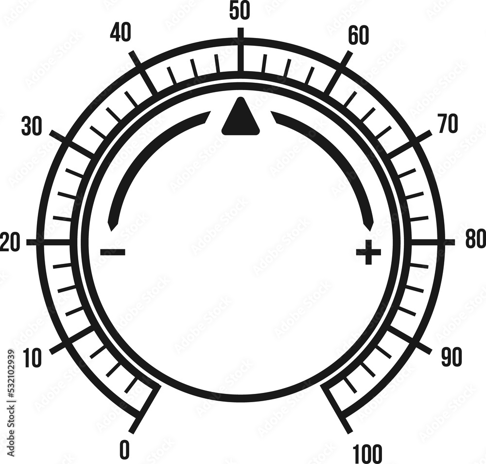 Poster amplifier knob dial retro round volume regulator