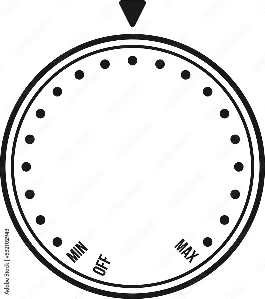 Aufkleber dial knob global swatch round circular button sign