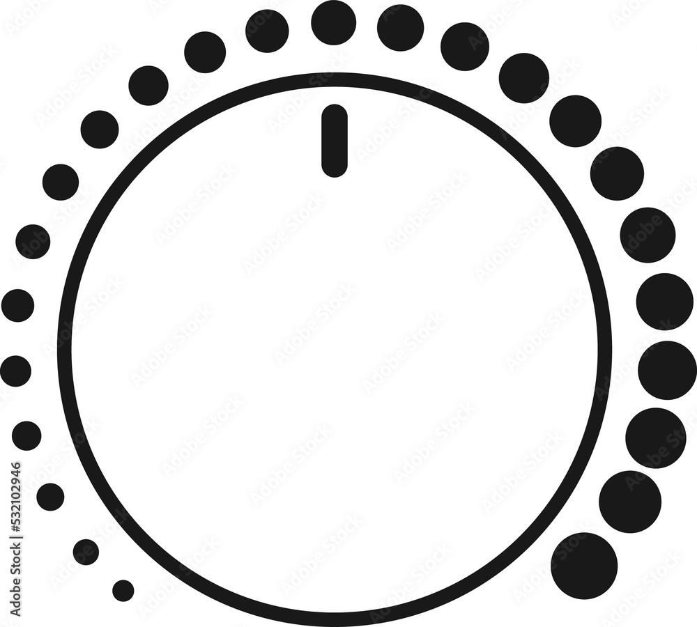 Poster Music adjust control knob scale dial volume button
