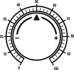 Amplifier knob dial retro round volume regulator