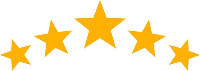Best quality review rating, five star ranking mark