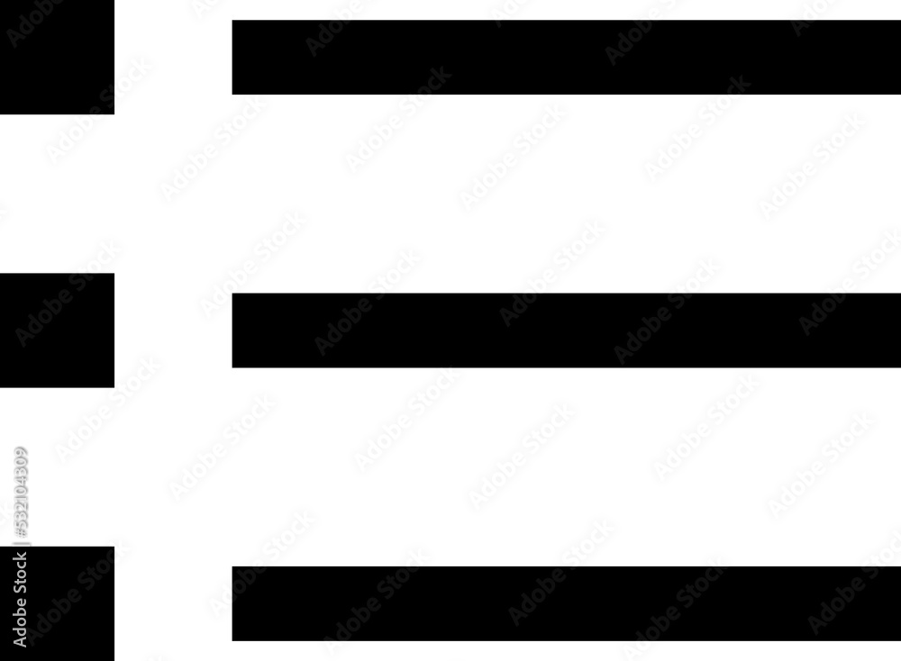 Poster Web and mobile app button hamburger menu bar lines