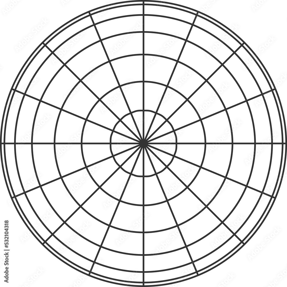 Poster Ball grid, circular worldwide net sphere wireframe