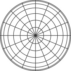 Ball grid, circular worldwide net sphere wireframe