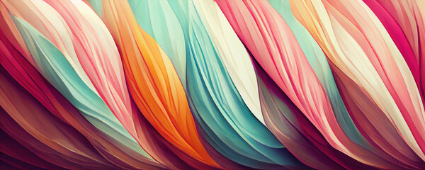 Fototapeta Organic pastell lines as abstract wallpaper background header obraz