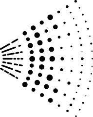 Water gas nozzle steam spray shower outline icon