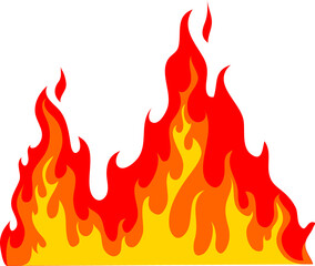 Chimney fire flame, firewall burn, flaming inferno