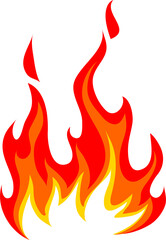 Orange inferno, fire icon red flame flaming sign