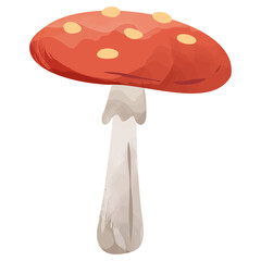 Toadstool Mushroom Amanita Muscaria Fly Agaric PNG Clipart Illustration