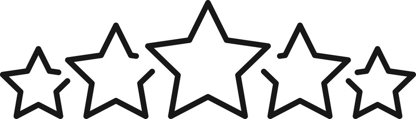 Quality, feedback, experience, level star rating