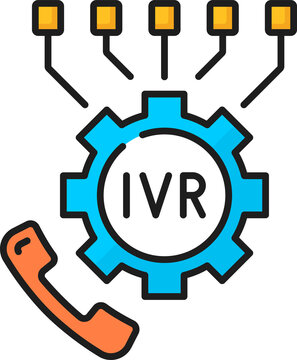 IVR settings, chat interactive voice response icon