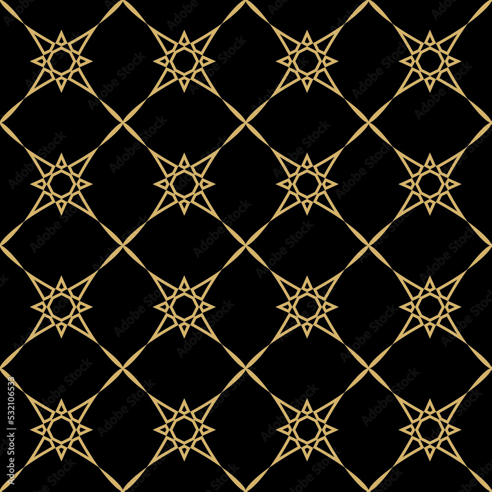 Poster background pattern seamless geometric line abstract gold luxury color vector. christmas background w